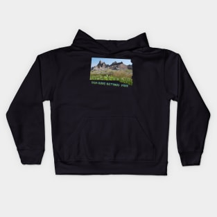 South Dakota State Outline (Badlands National Park) Kids Hoodie